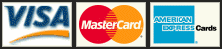 Credit cards accepted